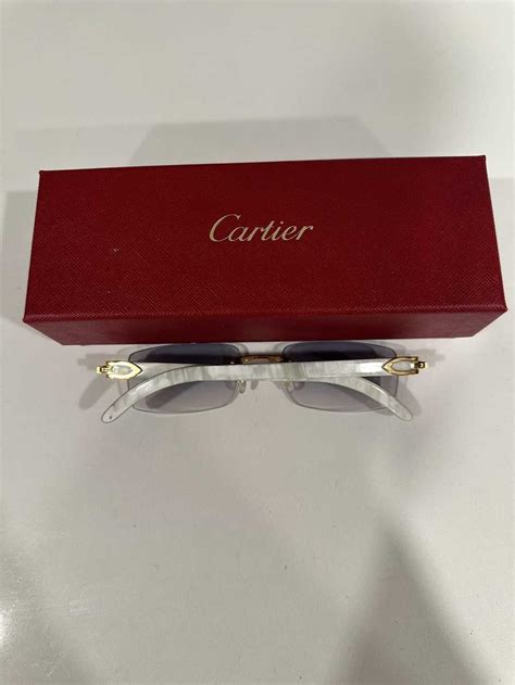 white buffalo cartier glasses replica|cartier buffalo horn glasses price.